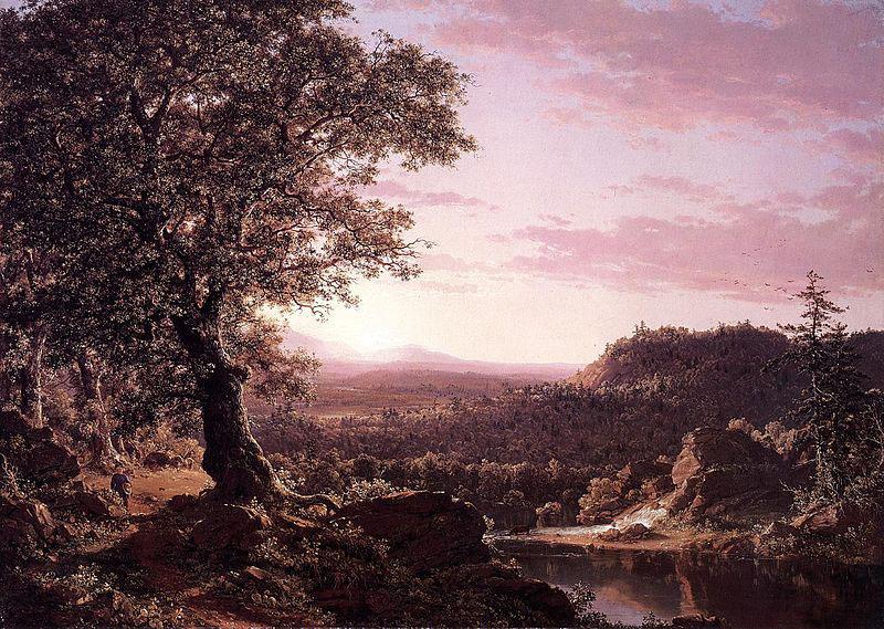 Frederic Edwin Church July Sunset, Berkshire County, Massachusetts China oil painting art